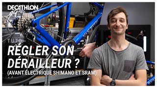 TUTO  Comment régler le dérailleur avant électrique sur un vélo route  🚲 I Decathlon [upl. by Assira691]