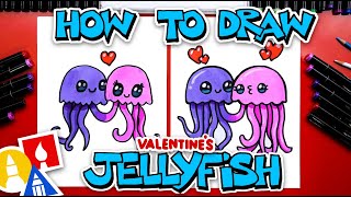 How To Draw Jellyfish For Valentines Day [upl. by Brennan]