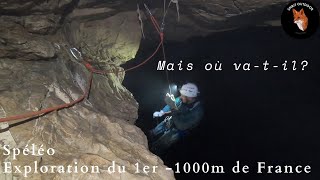 Spéléo  Exploration du 1er 1000m de Francele BERGER spéléo sport nature [upl. by Llewen512]