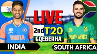 India vs South Africa 2nd T20  Live Cricket Match Today  IND vs SA Live Match Today  IND Batting [upl. by Gudrin]