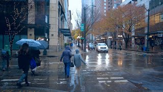 Seattle Rainy Day Walk in Downtown [upl. by O'Reilly670]