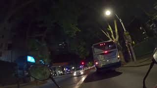 Ночной Монтевидео после выборов  Montevideo nocturno después de las elecciones moto tour [upl. by Odlanra]