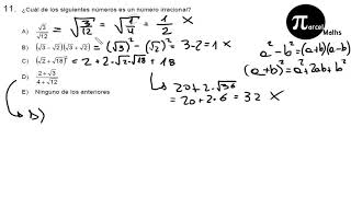 Pregunta 11 modelo PSU DEMRE 2019 matemática [upl. by Dillon609]