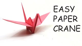 How To Make a Paper Crane  Origami Crane Easy  Step by Step Tutorial [upl. by Laniger638]