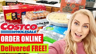 Costco Grocery Shopping How to Order ONLINE amp Get it Delivered FREE with INSTACART [upl. by Ewens]