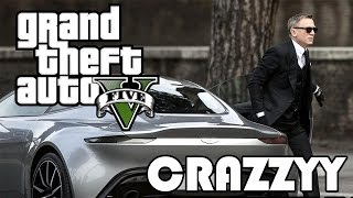 GTA James Bond Spectre DB10 Epic Car Chase Spoof Remake  Rockstar Creator [upl. by Atiuqaj]