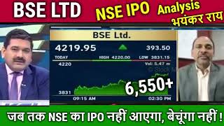 BSE LTD amp NSE IPO latest news Anil SinghviBSE LTD share latest newsBuy or not analysistarget [upl. by Azenav]