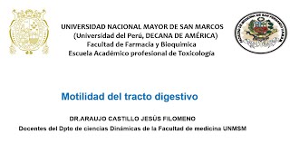 Clase de fisiología Motilidad del tracto digestivo [upl. by Mapes477]