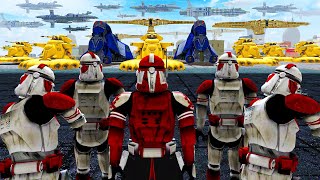 Can Clone Army Hold CORUSCANT CITY vs Realistic Invasion  Gates of Hell Star Wars Mod [upl. by Flemming]