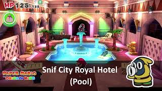 Miharks Best VGM 0248  Paper Mario  The Origami King  Snif City Royal Hotel Pool [upl. by Natsyrk]