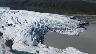 Discovering Matanuska Glacier from Above A Stunning Aerial Tour of Alaskas Melting Marvel [upl. by Attenna914]