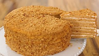 Medovik  Russian Honey Cake Recipe [upl. by Burhans]