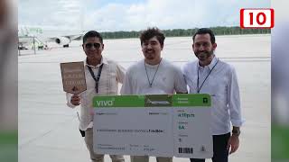 Aeropuerto de Tulum recibe al pasajero Un Millón y supera expectativas [upl. by Teak]