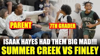 GROWN FANS WERE TAUNTING 7TH GRADER ISAAK HAYES Summer Creek vs Finley Middle School Championship [upl. by Gus]