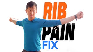 Rib cage pain  2 exercises to relieve rib pain [upl. by Terence]