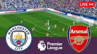 Manchester City vs Arsenal LIVE Premier League 202425 Full Match  Simulation Video Games [upl. by Naujal288]