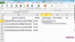 Tutorial Excel  Funciones de Texto 1 [upl. by Ynes]