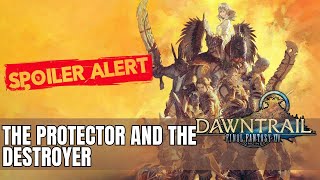 Final Fantasy XIV  Dawntrail  MSQ  The Protector and the Destroyer [upl. by Aronel]