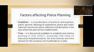 Law Enforcement Operation and Crime Planning Part2 [upl. by Neelhtak515]