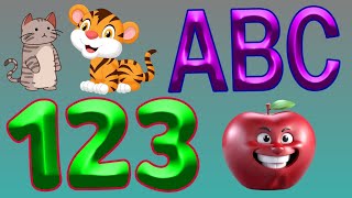 Learn ABC And 123 Videos For Toddlers  kids Basic Learning Videos For Children  Learn Videos abcd [upl. by Sherard]