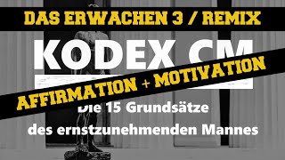 Das ERWACHEN 3 🎶 Affirmation  Motivation  15 Grundsätze des Ernstzunehmenden Mannes Remix Kodex CM [upl. by Arah]