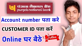 pnb bank ka account number kaise pata kare  pnb custumar Id kaise nikale [upl. by Eecats]