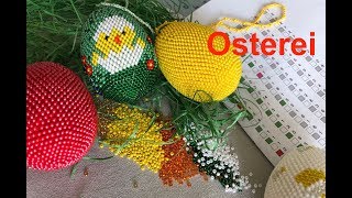 OSTEREIER mit Perlen HÄKELN Tutorial Annas Perlen [upl. by Bernita]