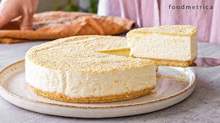 Super Easy NoBake Cheesecake No Egg No Gelatine No Condensed milk [upl. by Angelia]