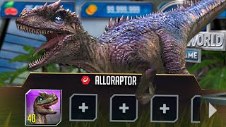 NEW ALLORAPTOR  GEN 2 HYBRID  Jurassic World  The Game  Ep 389 [upl. by Gorey]