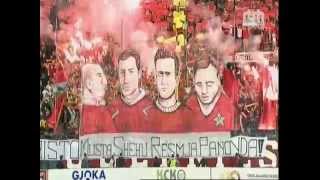 Ultras Guerrils vs Tirona fanatics  tifozeri e cmendur Ultrasit Shqiptar Partizani vs Tirana 22 [upl. by Kikelia]