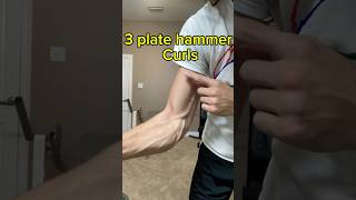 3 plate hammer curls🔥 [upl. by Eirahs675]