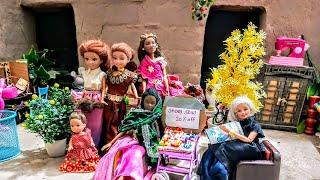 Barbie Doll All Day Routine in Village Part 127  Barbie Doll Shoes Shopping  Naughty Silasafına [upl. by Alehc361]