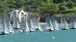 Salcombe Gin Merlin Rocket Salcombe Yacht Club Week Sunday afternoon race by Malcolm Mackley [upl. by Ennad963]