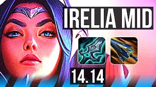 IRELIA vs AURORA MID  8 solo kills 1300 games  EUNE Master  1414 [upl. by Schatz]