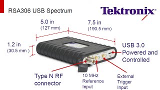 TSP 37  Tektronix RSA306 USB RealTime Spectrum Analyzer Review and Experiments [upl. by Atteram355]