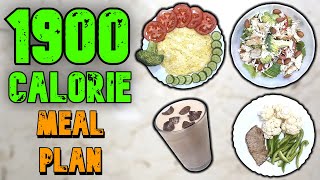 1900 Calorie Meal Plan [upl. by Aryl423]