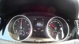 Golf 7 14 TSI 150PS DSG 0100 kmh Acceleration HD [upl. by Novyat]