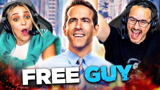 FREE GUY 2021 MOVIE REACTION FIRST TIME WATCHING Ryan Reynolds  Shawn Levy  Full Movie Review [upl. by Aleakcim]