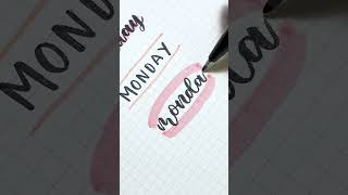 Bullet journal header ideas for Monday shorts [upl. by Adalbert]