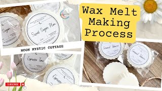 Making My Wax Melts  Small Business Prep  Moon Mystic Cottage [upl. by Alice]