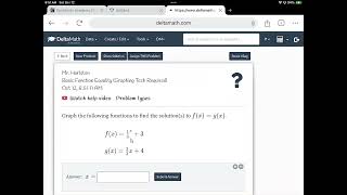 TINSPIRE Graph to Find Intersections [upl. by Anovahs]