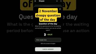 Droopy question of the day today 2 November droopy daily question quiztime4343 [upl. by Kally832]