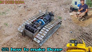 how to make DOZER Komatsu RC D65EX 112 Full Video 50 [upl. by Aytak762]