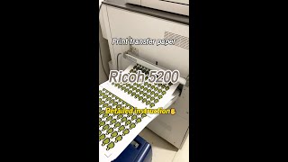 Ricoh 5200 print transfer paper [upl. by Horton]