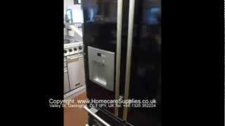 Rangemaster DxD Side by Side Amercian Fridge Freezer in Black at Homecare Supplies Darlington [upl. by Zeni]