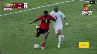 Angola 1 X 0 Gana Basto Quissanga do Bota Fogo Brilha na volta a Seleção de Angola [upl. by Arutek]