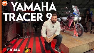 Yamaha Tracer 9 2025  Tutte le sue nuove tecnologie nel video live da EICMA 2024 [upl. by Damian]