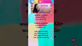 Laggam movie intenemo intenemo song lyrics💖telugusongss trending ytshorts music [upl. by Chrisse]