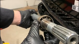 POLARIS 850 How To Replace Jackshaft Bearing And Mount Part 2 [upl. by Bully]