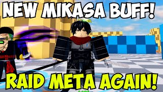 Mikasa 6 Stars New Buff Makes her RAID META AGAIN  ASTD Showcase [upl. by Aeresed]